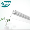 FugaFlow Efficiente Acces afwateringsprofiel/lekstrip/waterkering - universeel - 200cm inkortbaar - voor 8mm glas - transparant - SW1125817