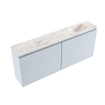 MONDIAZ TURE-DLUX 120cm toiletmeubel Clay. EDEN wastafel Frappe positie rechts. Zonder kraangat. SW1102713