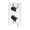 Crosswater Fusion regendoucheset thermostatisch 2 functies met omstel inclusief inbouwdeel en handdoucheset chroom SW692917