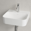 Villeroy & Boch Finion fontein 1 kraangat 43x39cm ceramic+ zonder overloop stone white SW209537