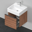 Duravit D-Neo wastafelonderkast 48.4x44x44.2cm 1 lade Noten Mat SW641165