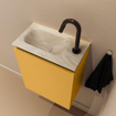 MONDIAZ TURE-DLUX 40cm toiletmeubel Ocher. EDEN wastafel Ostra positie links. Met 1 kraangat. SW1104917