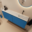 MONDIAZ TURE-DLUX 120cm toiletmeubel Jeans. EDEN wastafel Opalo positie rechts. Zonder kraangat. SW1104368