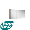 FugaFlow Eccelente Arredo spiegel badkamer spiegelkast - 120x63x16cm - inclusief zijpanelen - noten (hout) - SW1125272