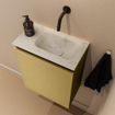 MONDIAZ TURE-DLUX 40cm toiletmeubel Oro. EDEN wastafel Opalo positie rechts. Zonder kraangat. SW1104450