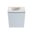 MONDIAZ TURE-DLUX 40cm toiletmeubel Clay. EDEN wastafel Ostra positie links. Met 1 kraangat. SW1104744