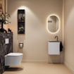 MONDIAZ TURE-DLUX 40cm toiletmeubel Cale. EDEN wastafel Lava positie links. Met 1 kraangat. SW1103693