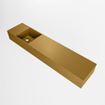 Mondiaz TYNE Fontein - 100x23x12cm - wasbak Links - zonder kraangaten - solid surface - Oro SW1026135
