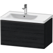 Duravit D-Neo wastafelonderkast 78.4x44x45.2cm 1 lade met softclose Eiken (zwart) Mat SW640811