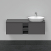 Duravit D-Neo wastafelonderkast 140x45.9x55cm 2 lades Grafiet Mat SW641145