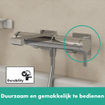 Hansgrohe Tecturis badkraan opbouw chroom SW918596