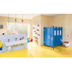 Villeroy & Boch O.novo Kids wastafel met 3x1 kraangat 130x43cm zonder overloop wit SW209589