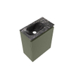 MONDIAZ TURE-DLUX 40cm toiletmeubel Army. EDEN wastafel Lava positie links. Met 1 kraangat. SW1103651