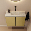 MONDIAZ TURE-DLUX 60cm toiletmeubel Oro. EDEN wastafel Ostra positie midden. Zonder kraangat. SW1104970
