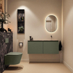 MONDIAZ TURE-DLUX 120cm toiletmeubel Army. EDEN wastafel Lava positie rechts. Zonder kraangat. SW1103676