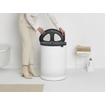 Brabantia Wasbox - 55 liter - kunststof deksel - uitneembare waszak - wit SW767539
