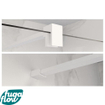 FugaFlow Eccelente Vetro inloopdouche badkamer verlengde stabilisatiestang 200cm los incl.bevestigingsmaterialen - mat wit SW1123701