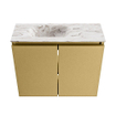 MONDIAZ TURE-DLUX 60cm toiletmeubel Oro. EDEN wastafel Glace positie links. Met 1 kraangat. SW1103407