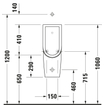 Duravit Starck 3 Urinoir (goot) 0290479