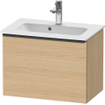 Duravit D-Neo wastafelonderkast 61x44x37.2cm 1 lade Natuur eiken Mat SW640785