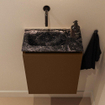 MONDIAZ TURE-DLUX 40cm toiletmeubel Rust. EDEN wastafel Lava positie links. Zonder kraangat. SW1103977