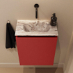 MONDIAZ TURE-DLUX 40cm toiletmeubel Fire. EDEN wastafel Glace positie midden. Zonder kraangat. SW1103272
