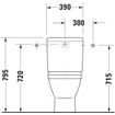 Duravit Starck 3 closet staand 370x430x655mm diepspoel wit 0314218