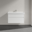 Villeroy & Boch Collaro wastafelonderkast 95.4x54.6cm 2 lades White matt SW479504