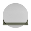 Mondiaz SPOT Badkamerspiegel - rond 60cm - spiegelplanchet - kleur Army SW1235485