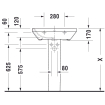 Duravit Durastyle wastafel 60x44cm 1 kraangat met overloop wit SW54087