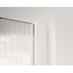 Fortifura Galeria inloopdouche - 40x200cm - ribbelglas - wandarm - mat wit SW877017
