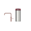 Quooker Fusion Square kokendwaterkraan - draaibare uitloop - Combi incl. Cube reservoir - Warm / kokend / bruisend / gefilterd water - Rosé koper SW968517