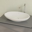 Villeroy en Boch Loop en Friends opzetwastafel met plug met keramische afdekking 58.5x38cm zonder overloop wit 1020140