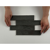 Cifre Ceramica Kalon wandtegel - 5x25cm - Anthracite glans (antraciet) SW1122712