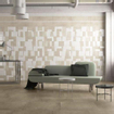 SAMPLE Herberia Ceramiche Vloer- en wandtegel Timeless Ecru Gerectificeerd Industriële look Mat Taupe SW736504