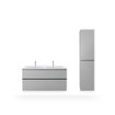 Duravit Me by starck dubbele wastafel 130x49cm 2 kraangaten met overloop wit SW88244