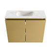 MONDIAZ TURE-DLUX 60cm toiletmeubel Oro. EDEN wastafel Ostra positie midden. Met 1 kraangat. SW1104942