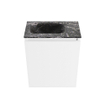 MONDIAZ TURE-DLUX 40cm toiletmeubel Talc. EDEN wastafel Lava positie links. Met 1 kraangat. SW1103589