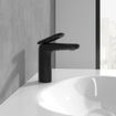 Villeroy & Boch Antao Eengreeps wastafelkraan - met Push-Open afvoergarnituur - mat zwart SW974159