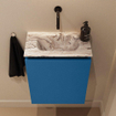 MONDIAZ TURE-DLUX 40cm toiletmeubel Jeans. EDEN wastafel Glace positie midden. Zonder kraangat. SW1103365
