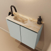 MONDIAZ TURE-DLUX 60cm toiletmeubel Greey. EDEN wastafel Frappe positie links. Met 1 kraangat. SW1102808
