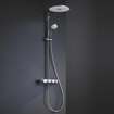 GROHE Euphoria smartcontrol Regendoucheset Opbouw- hoofddouche 31cm - handdouche rond - moon white SW209455