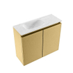 MONDIAZ TURE-DLUX 60cm toiletmeubel Oro. EDEN wastafel Opalo positie links. Zonder kraangat. SW1104467