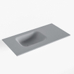 Mondiaz LEX Fontein - 60x30x0.9cm - wasbak Links - zonder kraangaten - voor toiletmeubel - Solid surface - Plata SW1025935