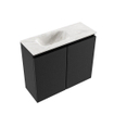 MONDIAZ TURE-DLUX 60cm toiletmeubel Urban. EDEN wastafel Ostra positie links. Zonder kraangat. SW1104686