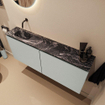 MONDIAZ TURE-DLUX 120cm toiletmeubel Greey. EDEN wastafel Lava positie links. Zonder kraangat. SW1103807