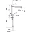 Duravit B.3 wastafelmengkraan M-size chroom SW420643