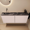 MONDIAZ TURE-DLUX 120cm toiletmeubel Rosee. EDEN wastafel Lava positie links. Zonder kraangat. SW1104011