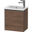 Duravit D-Neo wastafelonderkast 41x44x27.4cm Linksdraaiend 1 deur Noten (donker) Mat SW640740