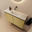MONDIAZ TURE-DLUX 80cm toiletmeubel Oro. EDEN wastafel Ostra positie midden. Zonder kraangat. SW1104961